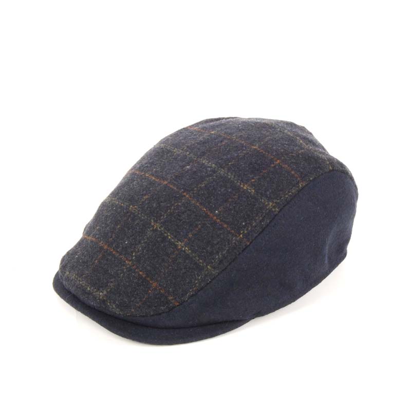 Gorra visera paño azul.