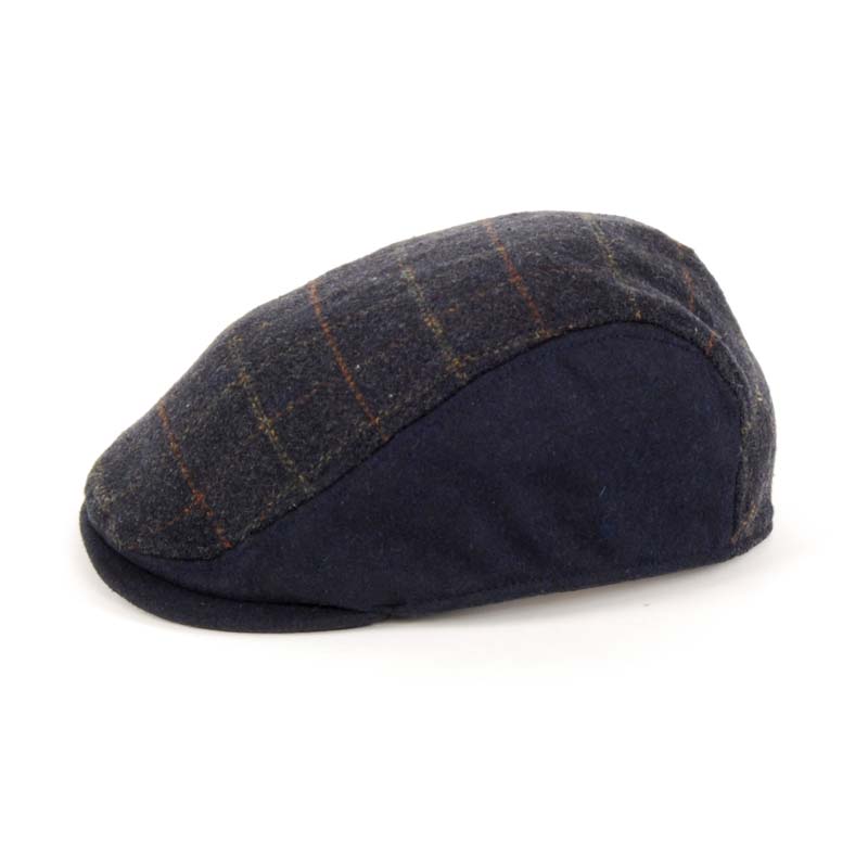 Gorra visera paño azul.