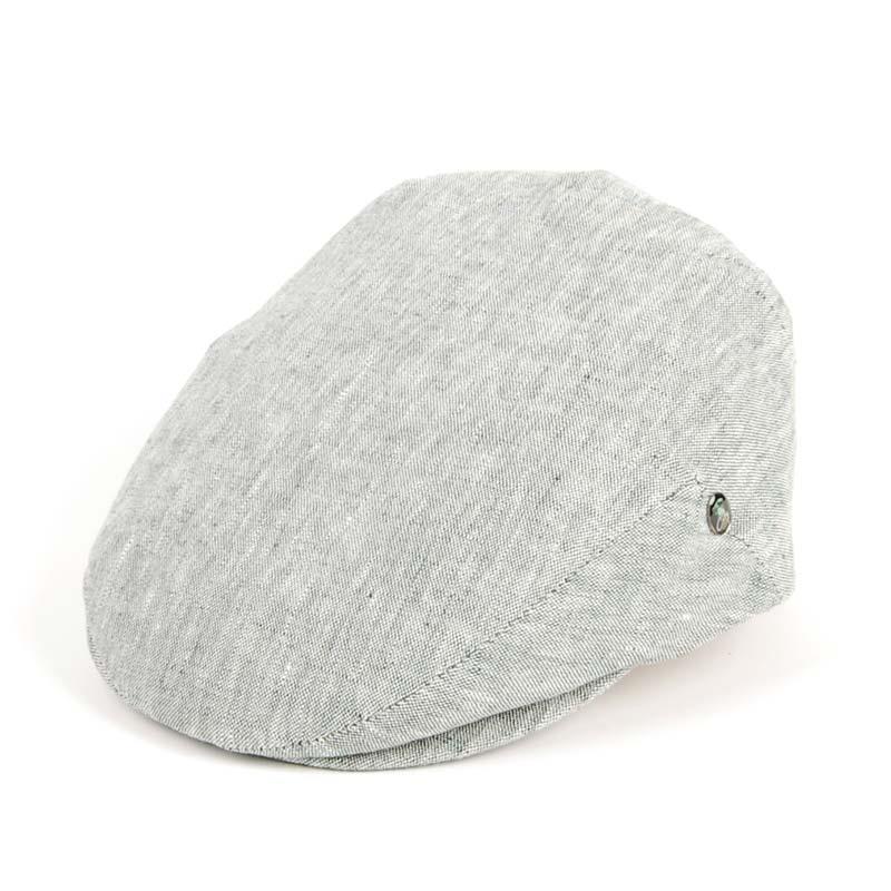 Gorra Visera de Verano en Lino – Diseño Belga en Gris Jaspeado